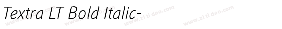 Textra LT Bold Italic字体转换